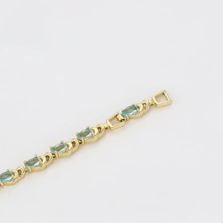Bracelet Pierres Bleues Femme