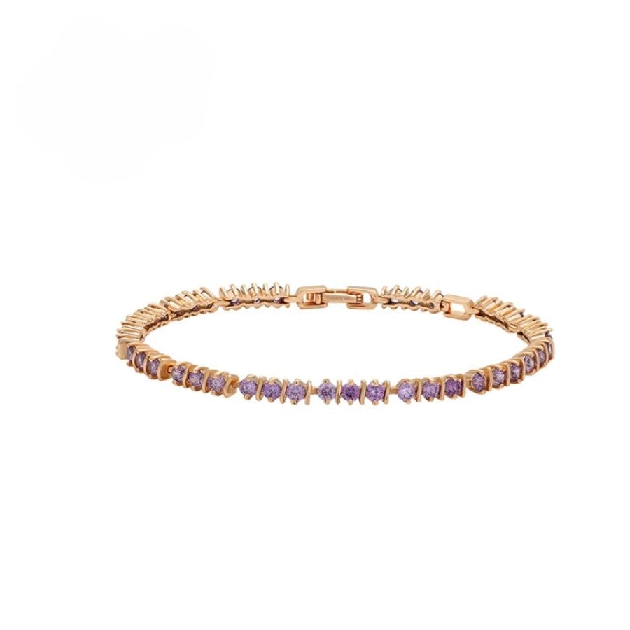 Bracelet Tennis Violet Femme