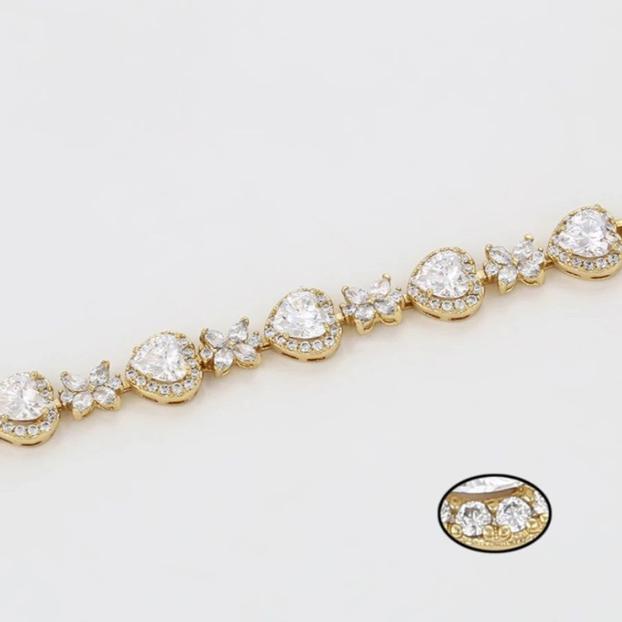 Bracelet Papillon Et Cœur Femme