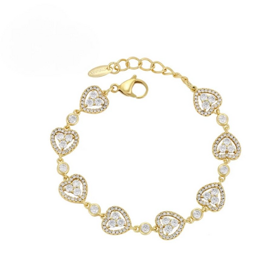 Bracelet Cœur Femme Or