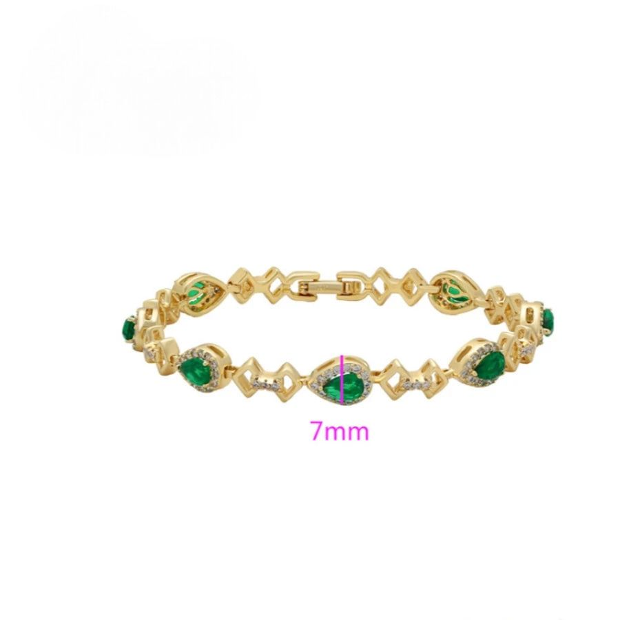 Bracelet Femme Or Vert