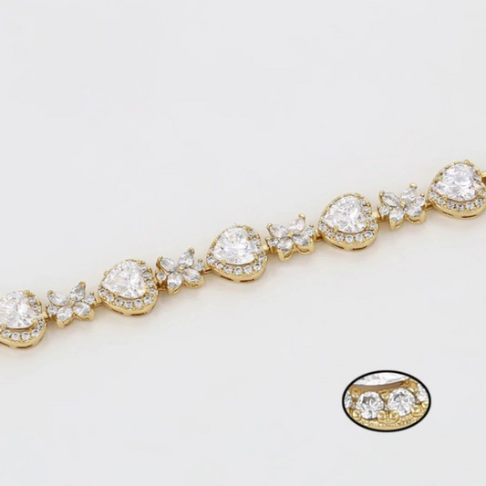 Bracelet Papillon Et Cœur Femme