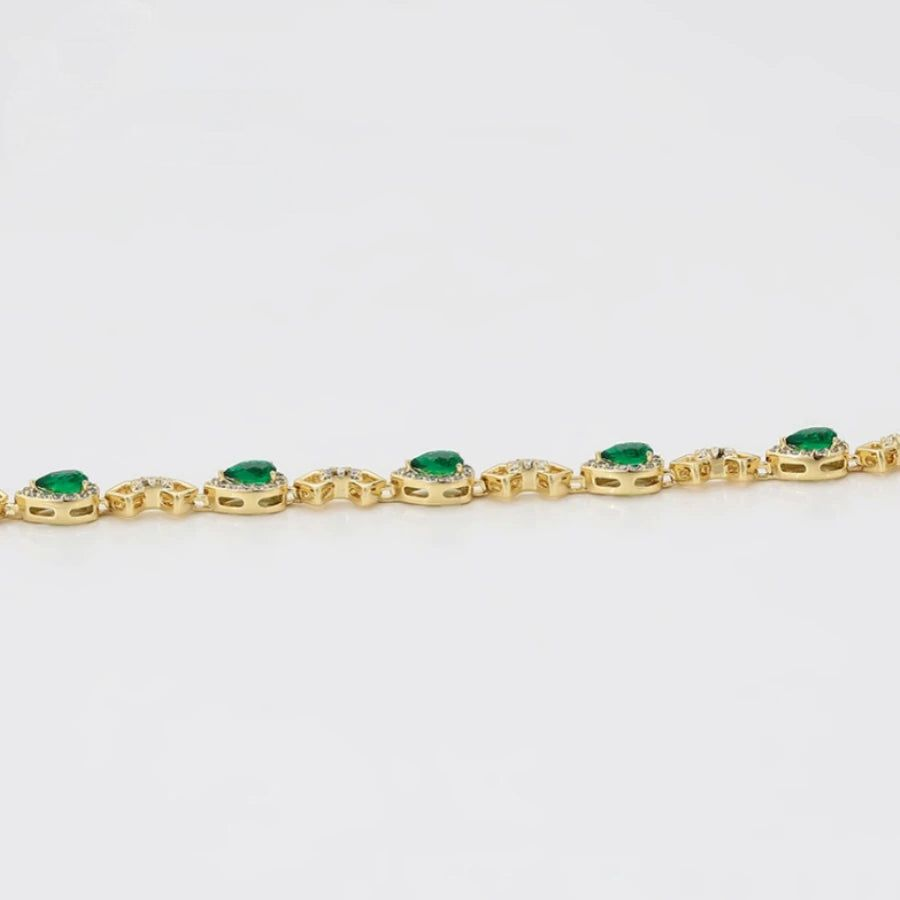 Bracelet Femme Or Vert