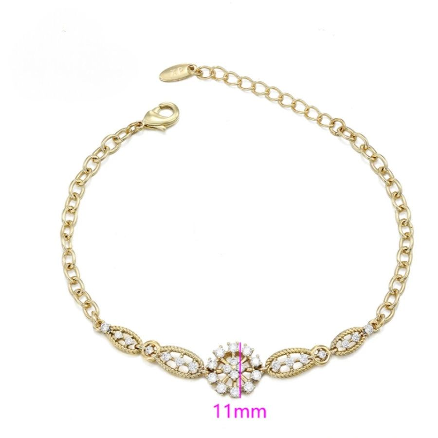 Bracelet Motif Fleur Femme