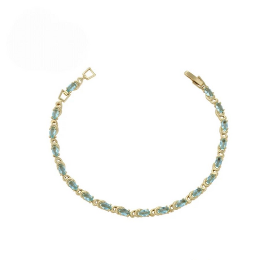 Bracelet Pierres Bleues Femme