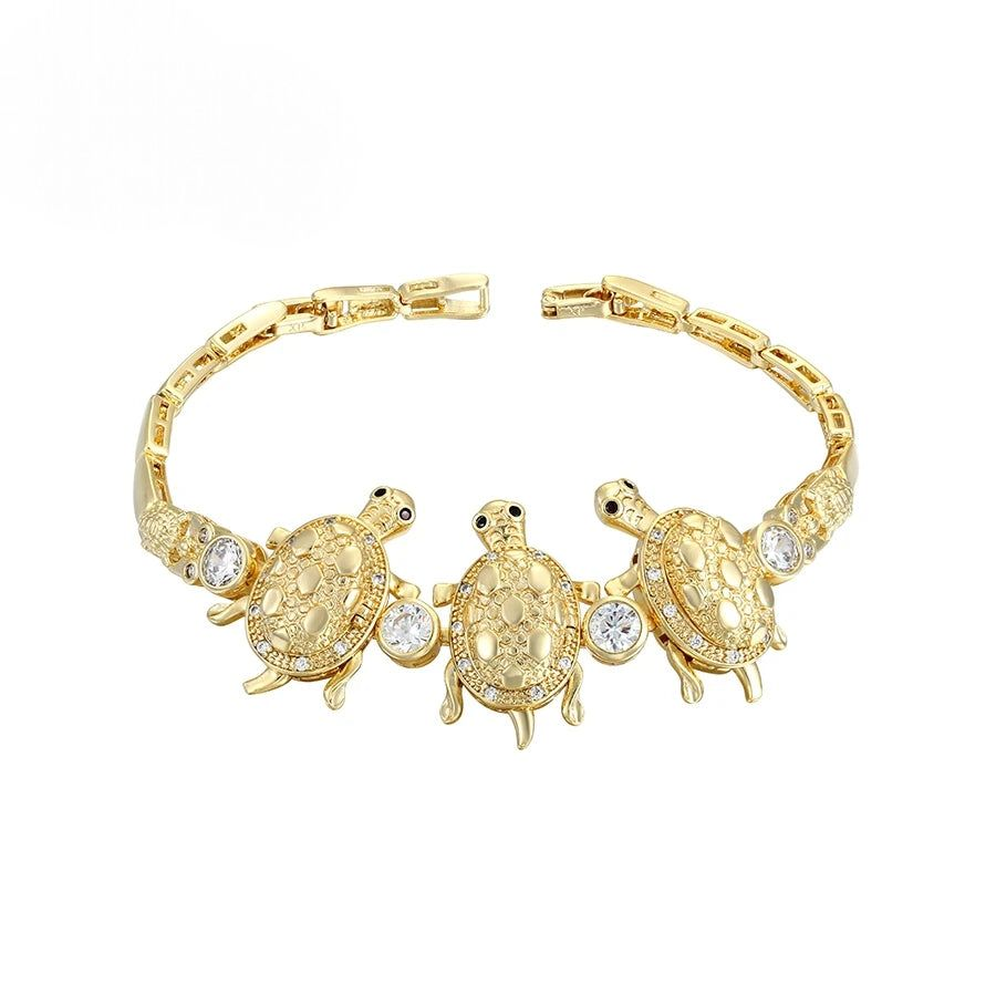 Bracelet Femme Doré Tortues Scintillantes
